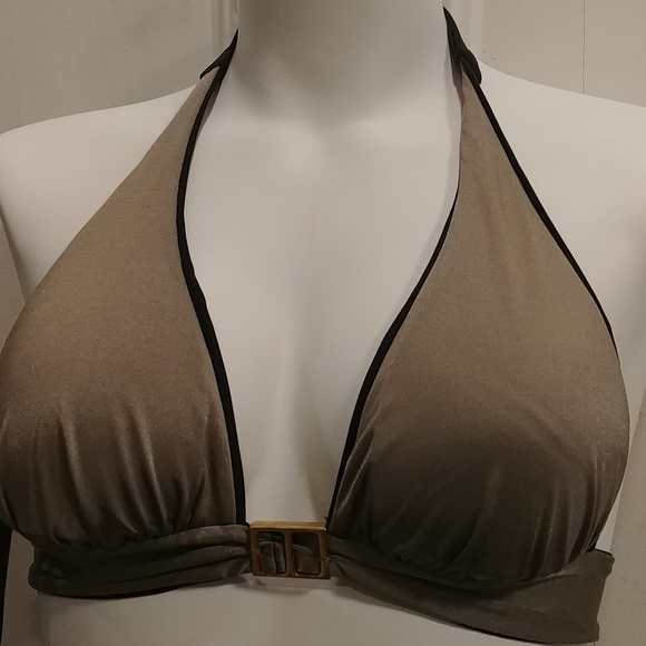 NWT Marks & Spencer Halter Black Bikini Top - Picture 8 of 10